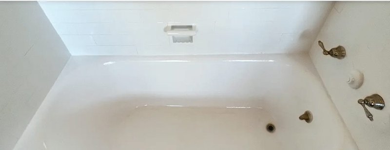 Bathtub after reglazing