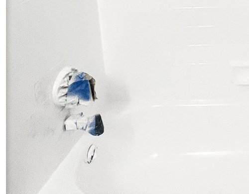 Tub and walls after reglazing