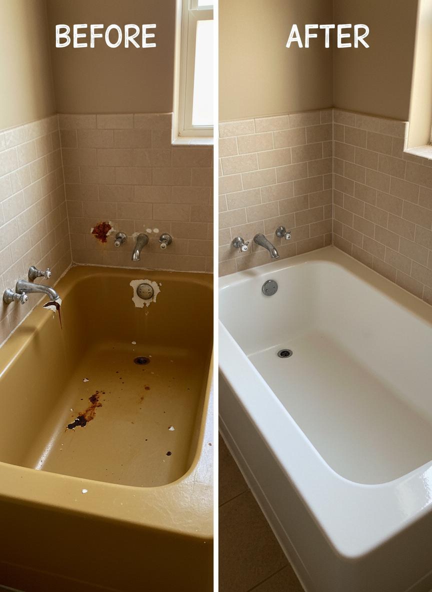Refinished shower surround
