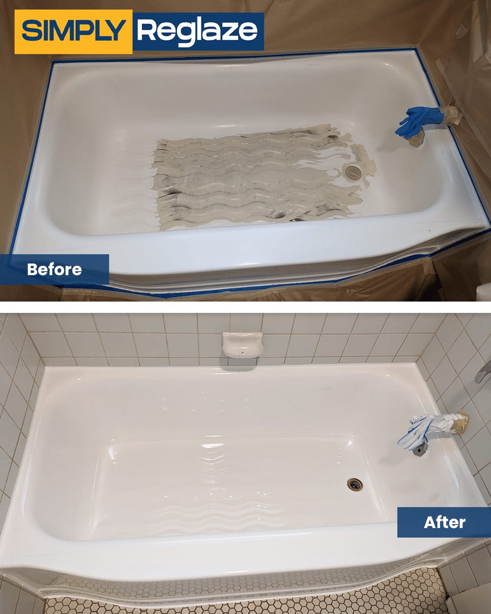 Reglazing before and after in Paramount
