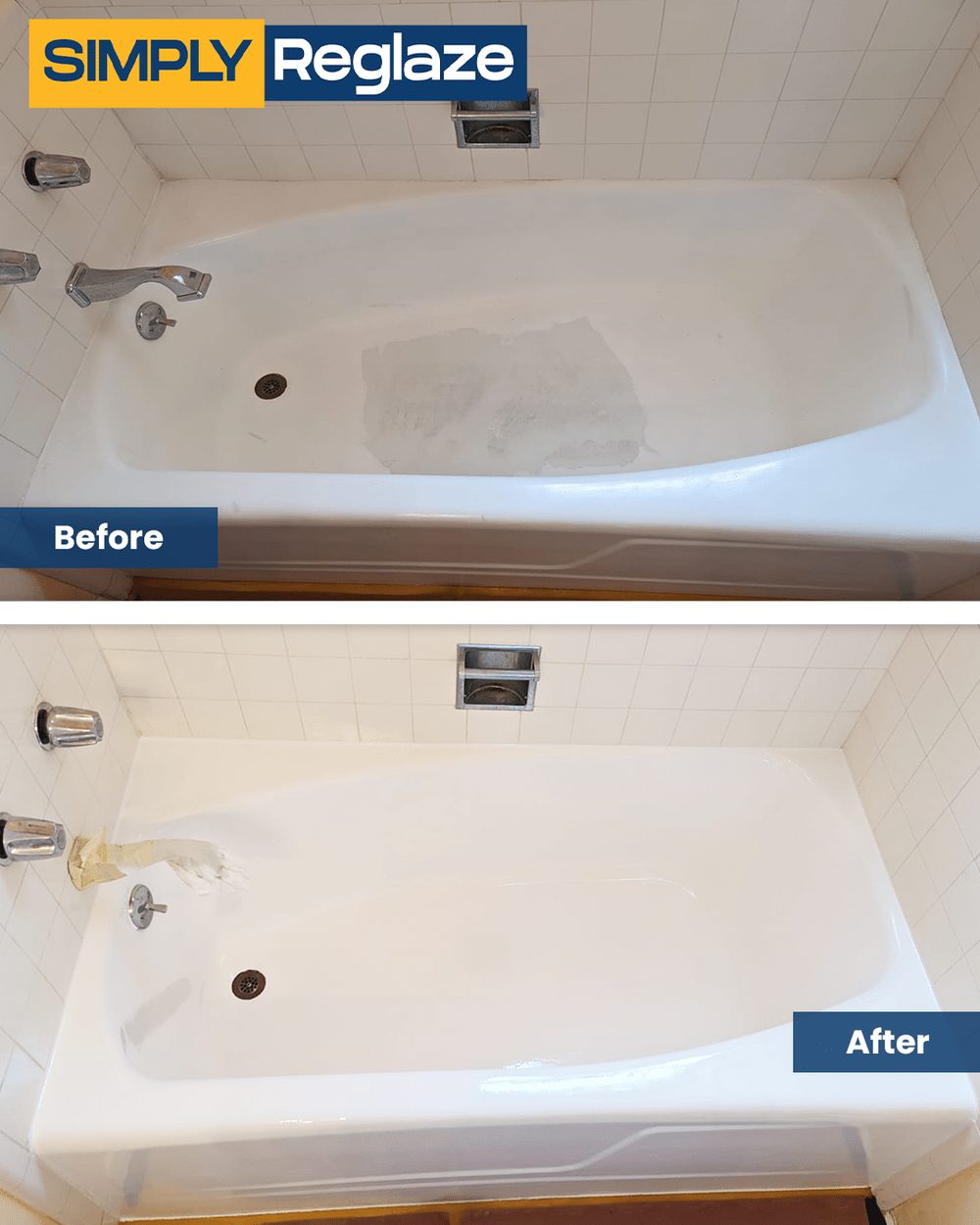 Reglazing before and after in Paramount