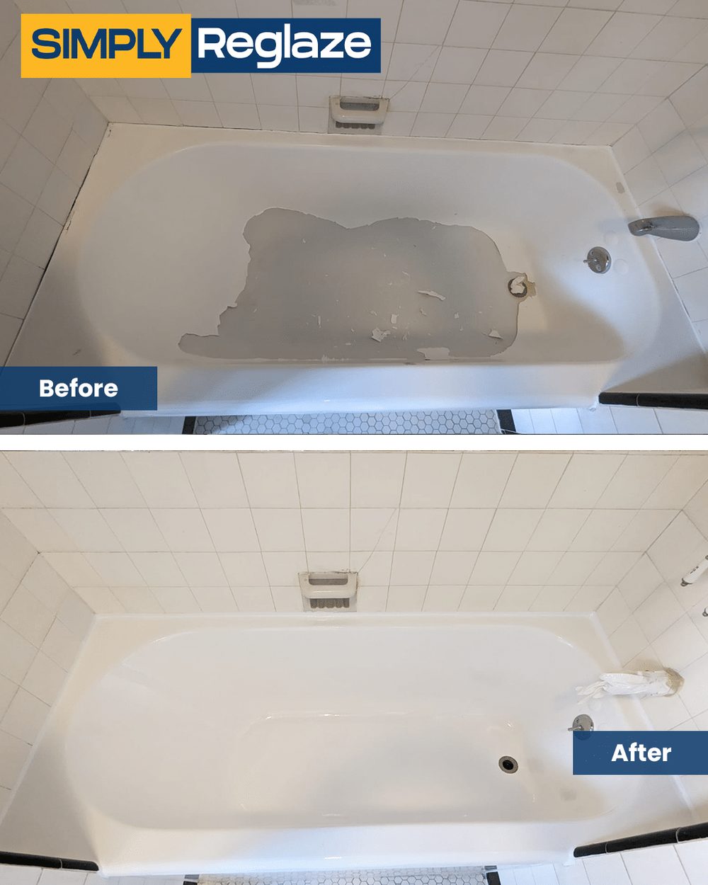 Reglazing in Berkeley before and after
