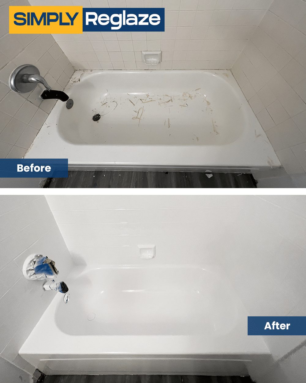 tile reglazing before and after