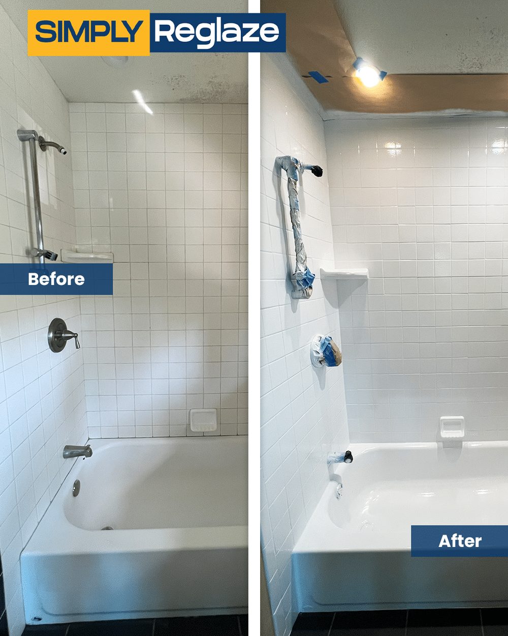 Reglazing before and after in Paramount