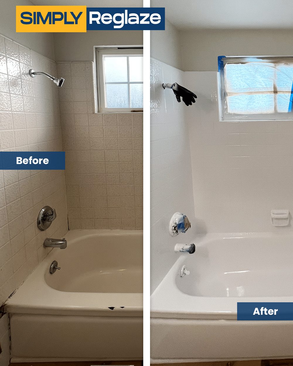 tile reglazing before and after