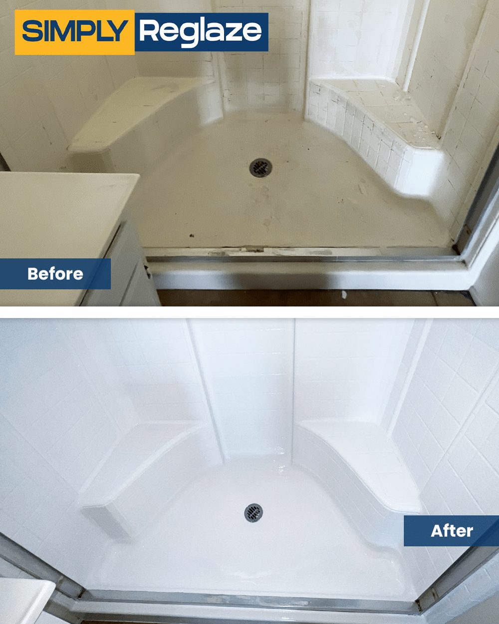 Bathtub refinishing before and after in San Mateo County