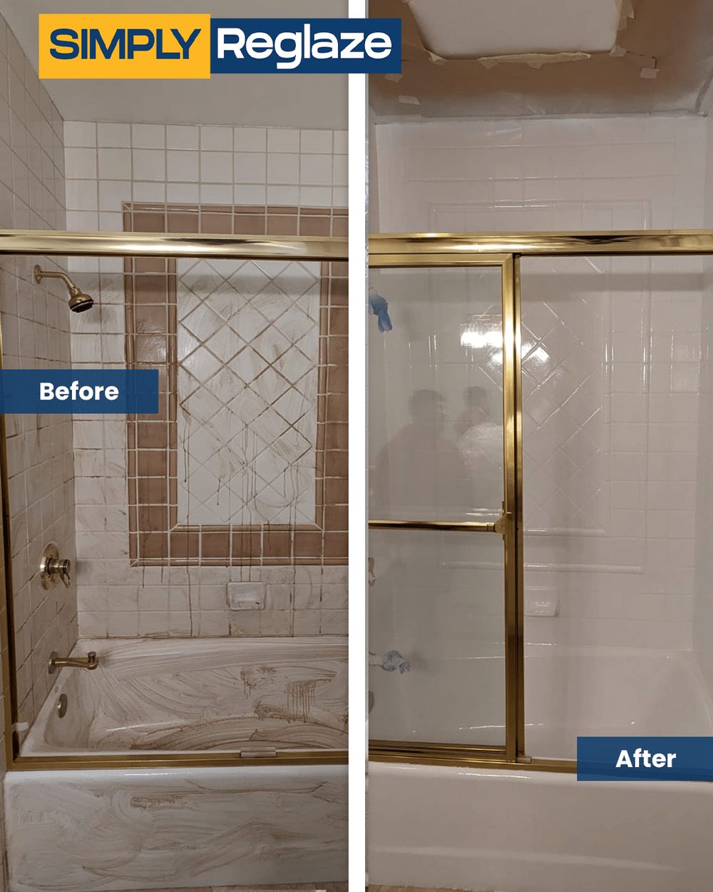 Bathtub refinishing before and after in Santa Clara County