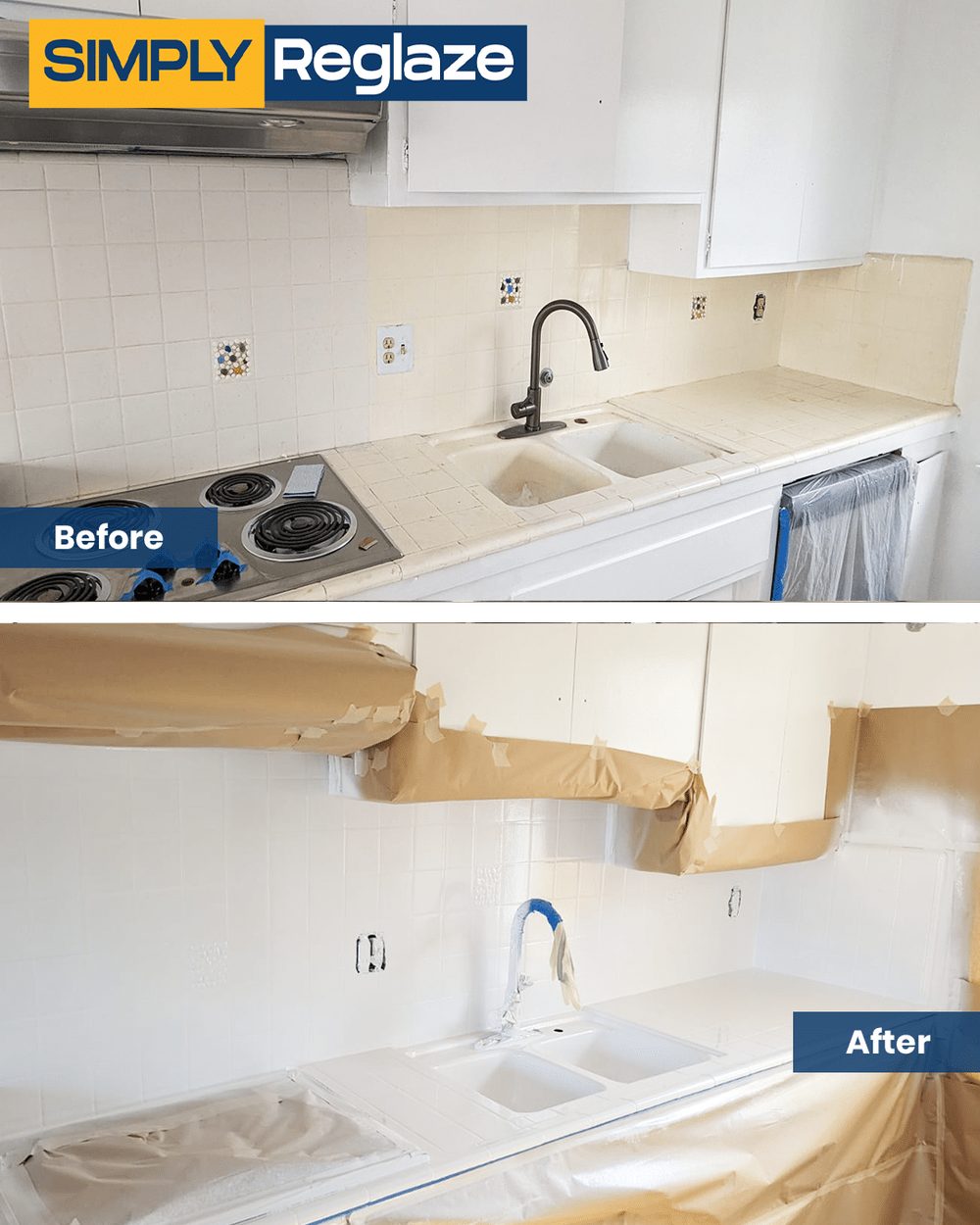 countertop reglazing before and after