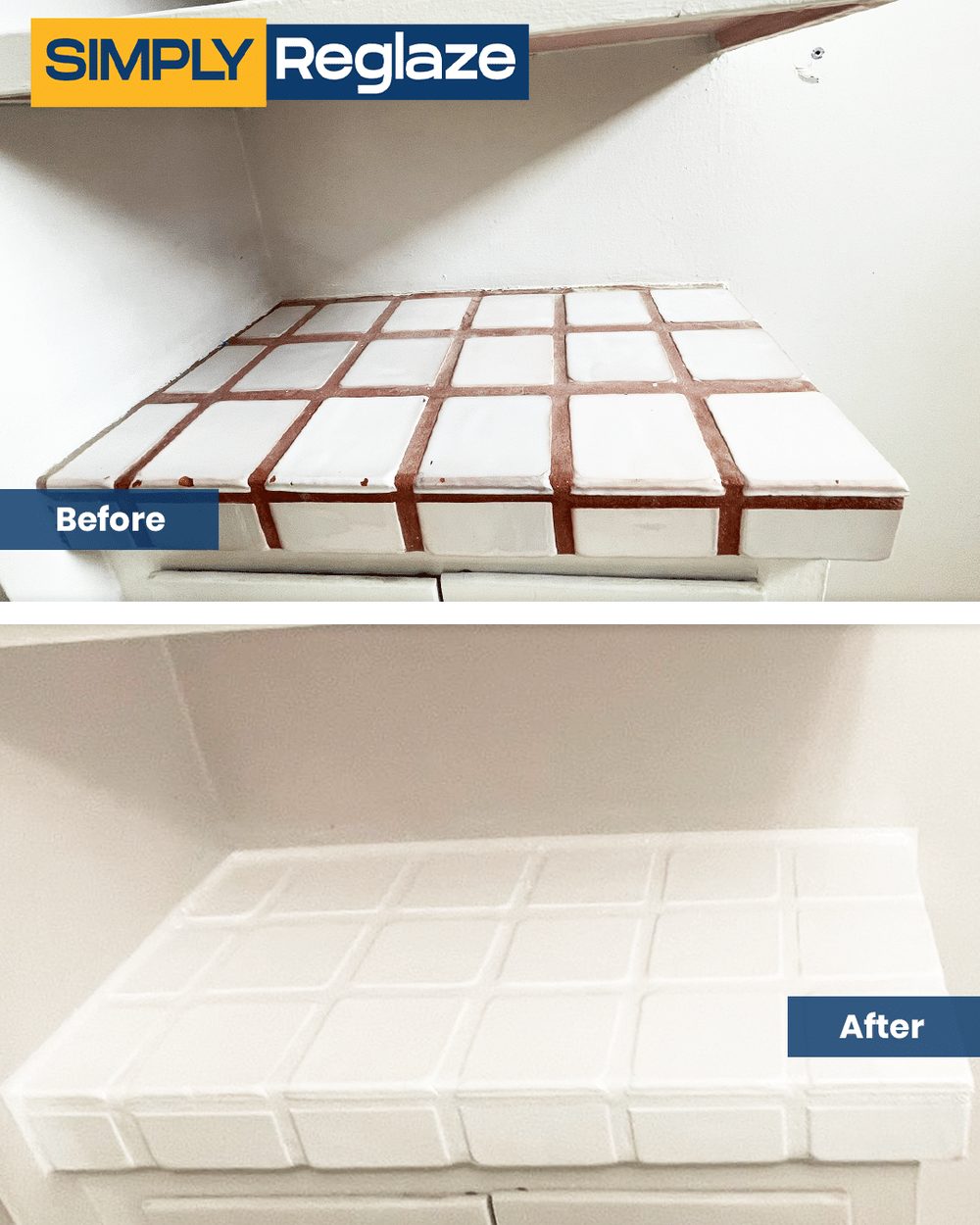 countertop reglazing before and after