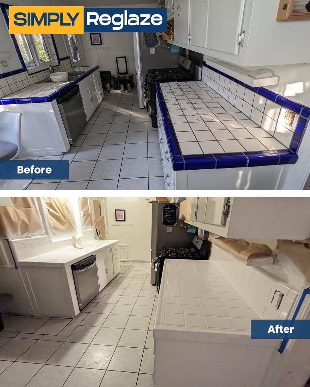 bathroom vanity refinishing before and after