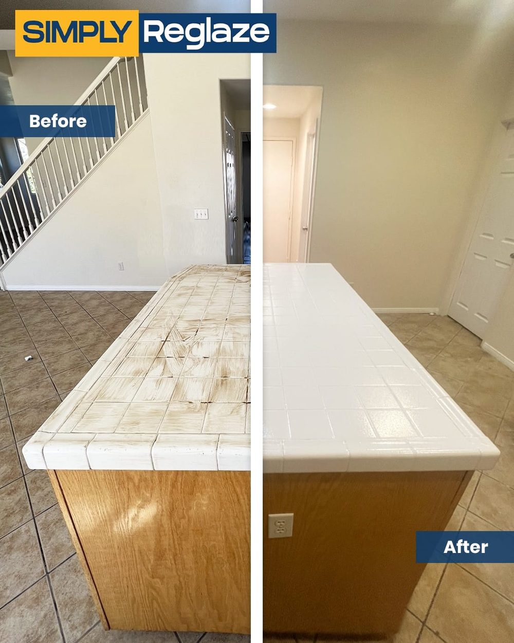 bathroom vanity refinishing before and after
