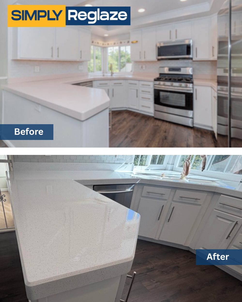 bathroom vanity refinishing before and after