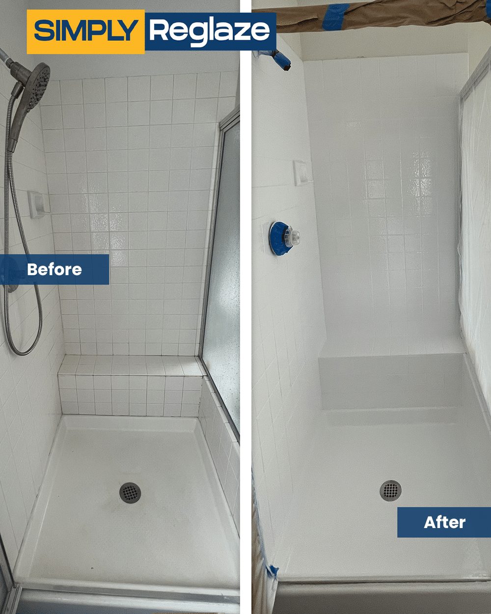 Reglazing before and after in Diamond Bar