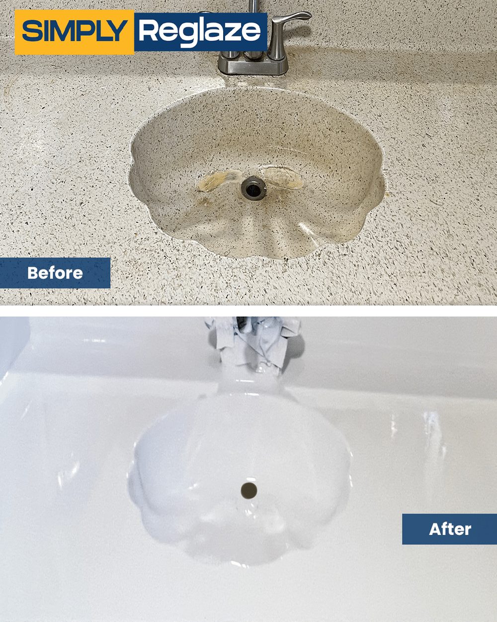 sink reglazing before and after