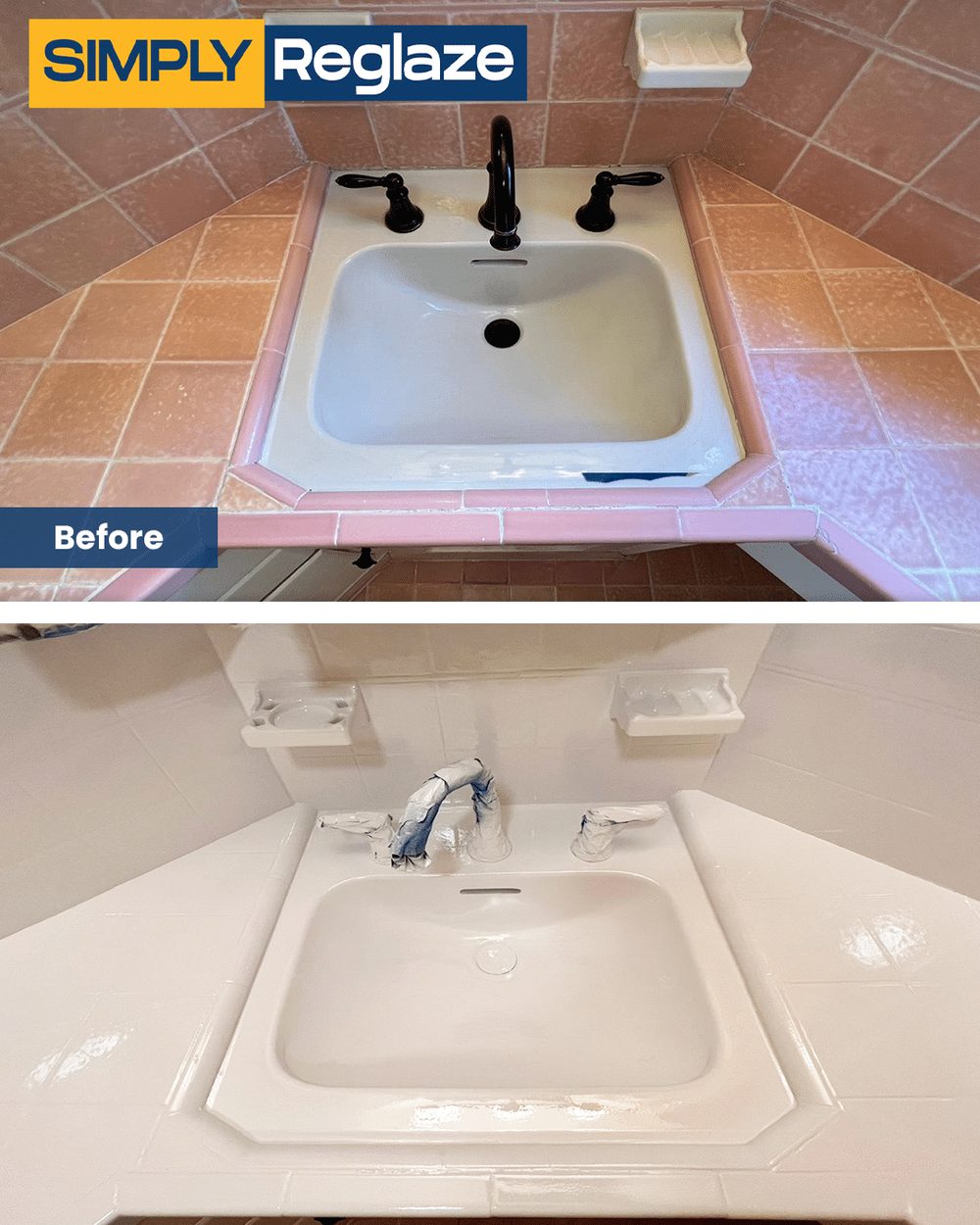 sink reglazing before and after
