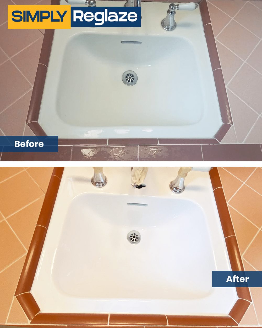 Reglazing before and after in Paramount