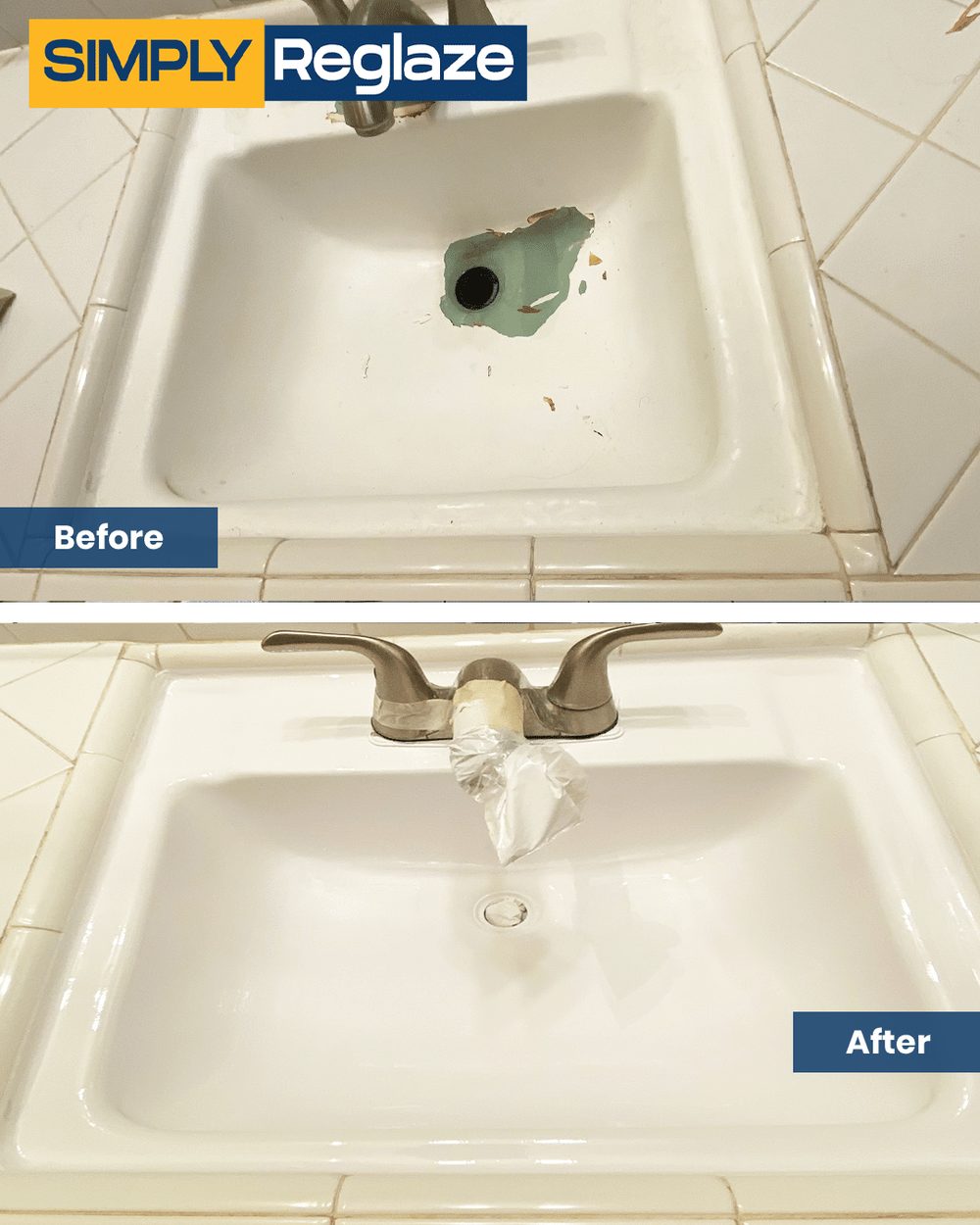 Reglazing before and after in Paramount