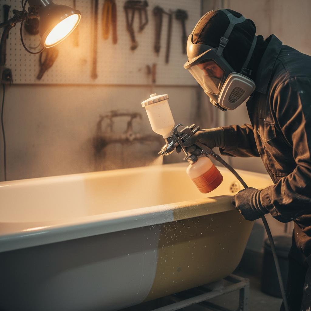 Professional bathtub reglazing process